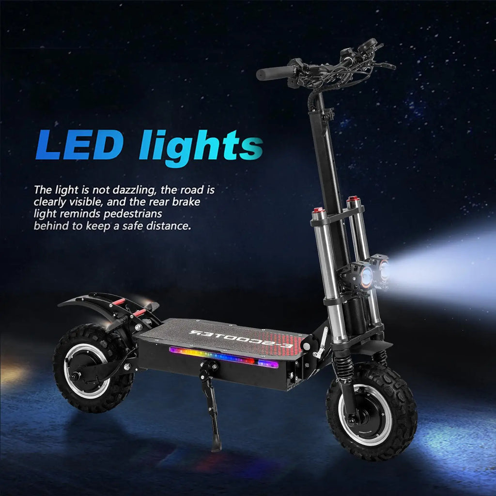 FREEBOY Electric Scooter Powerful 11-inch Foldable Hybrid Dual-suspension Adult Off-road E-Scooter for Adults Portable
