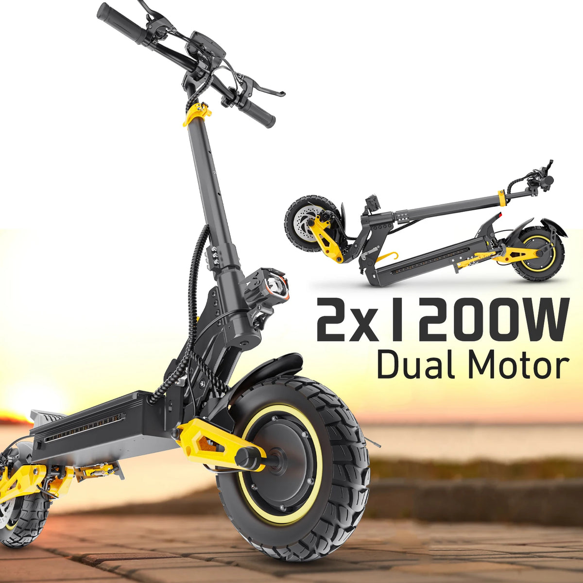 2025 Hot Selling Big Power Electric Scooter IENYRID ES1 Dual Motor Fat Tire Outdoor Scooters Adult Using