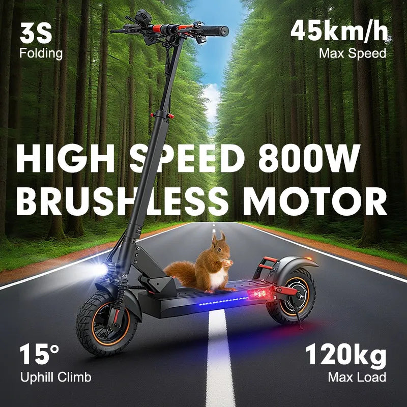 48V 10 Inch Two-wheel Folding Electric Scooter Freeboy Dual Suspension off Load Seat