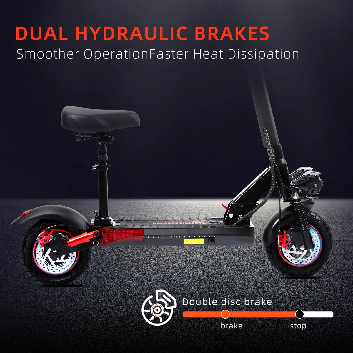 Electric Scooter for Adults - 11" Off-Road Tires, 50km/h, 65km Range, Foldable & IPX5  Escooter