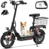 US Ready UL Certified Strong Scooter for Heavy Adults 330lbs 20MPH 28Mi Range 500W Motor Dual Brakes Front Basket T3