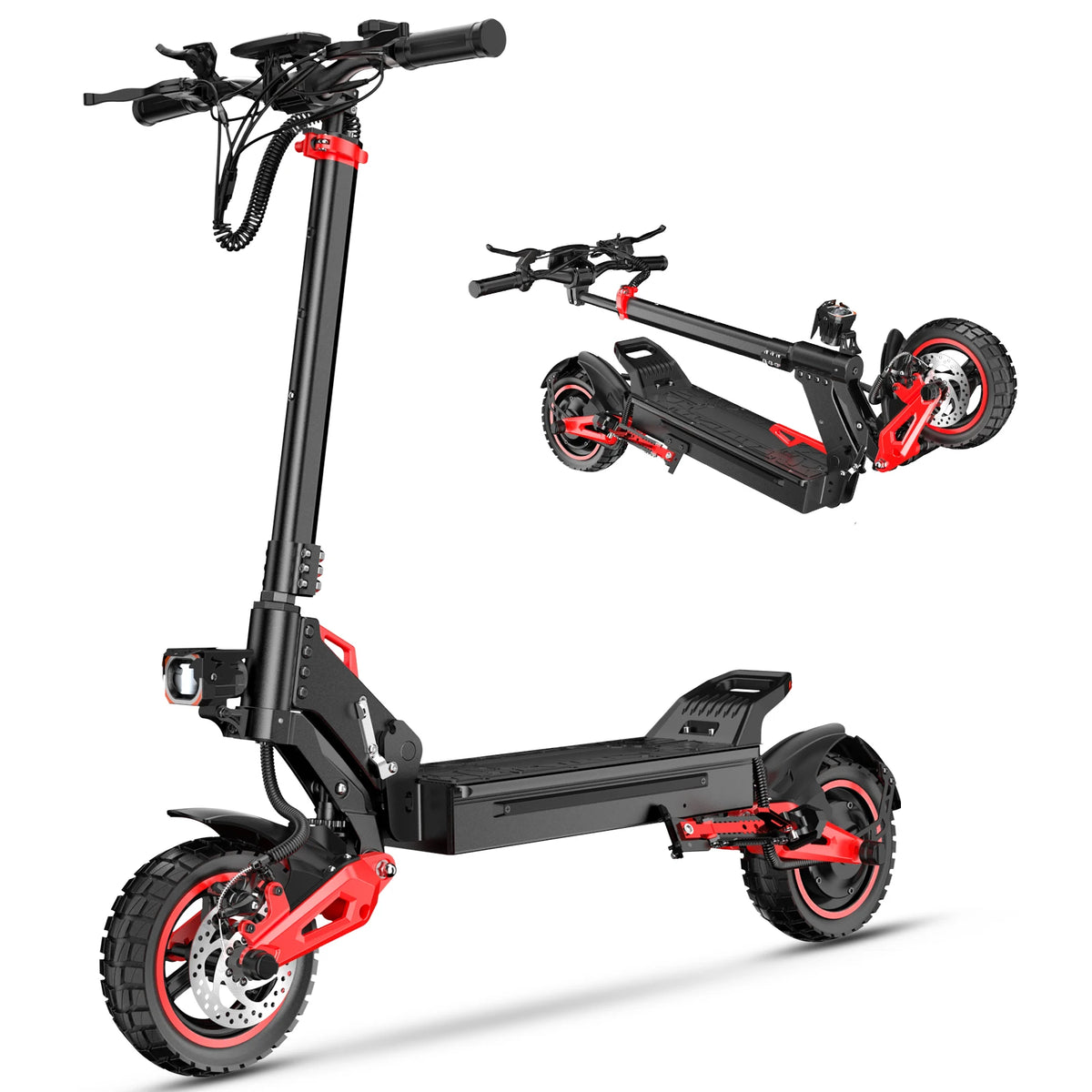 Freeboy Foldable Waterproof Electric Scooter Dual Suspension High Speed Long Range 11 Inch Off-road for Adult