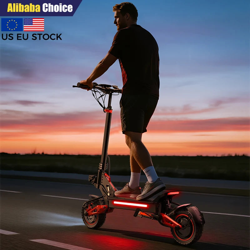 Freeboy Foldable Waterproof Electric Scooter Dual Suspension High Speed Long Range 11 Inch Off-road for Adult