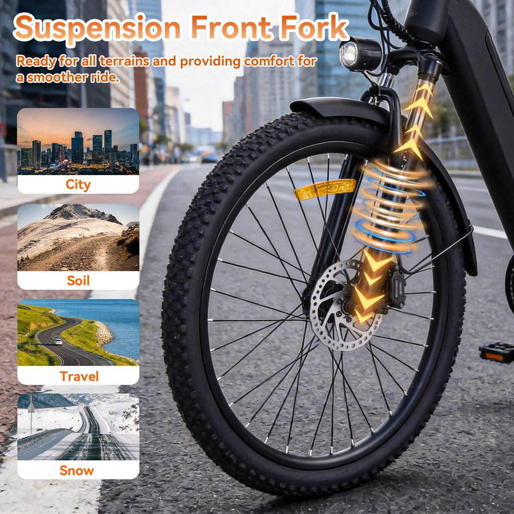 26″ Electric City Bike