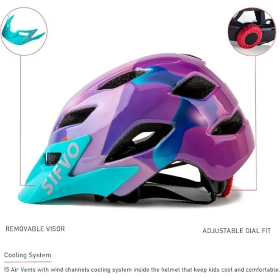 Kids Bike Helmet with Visor