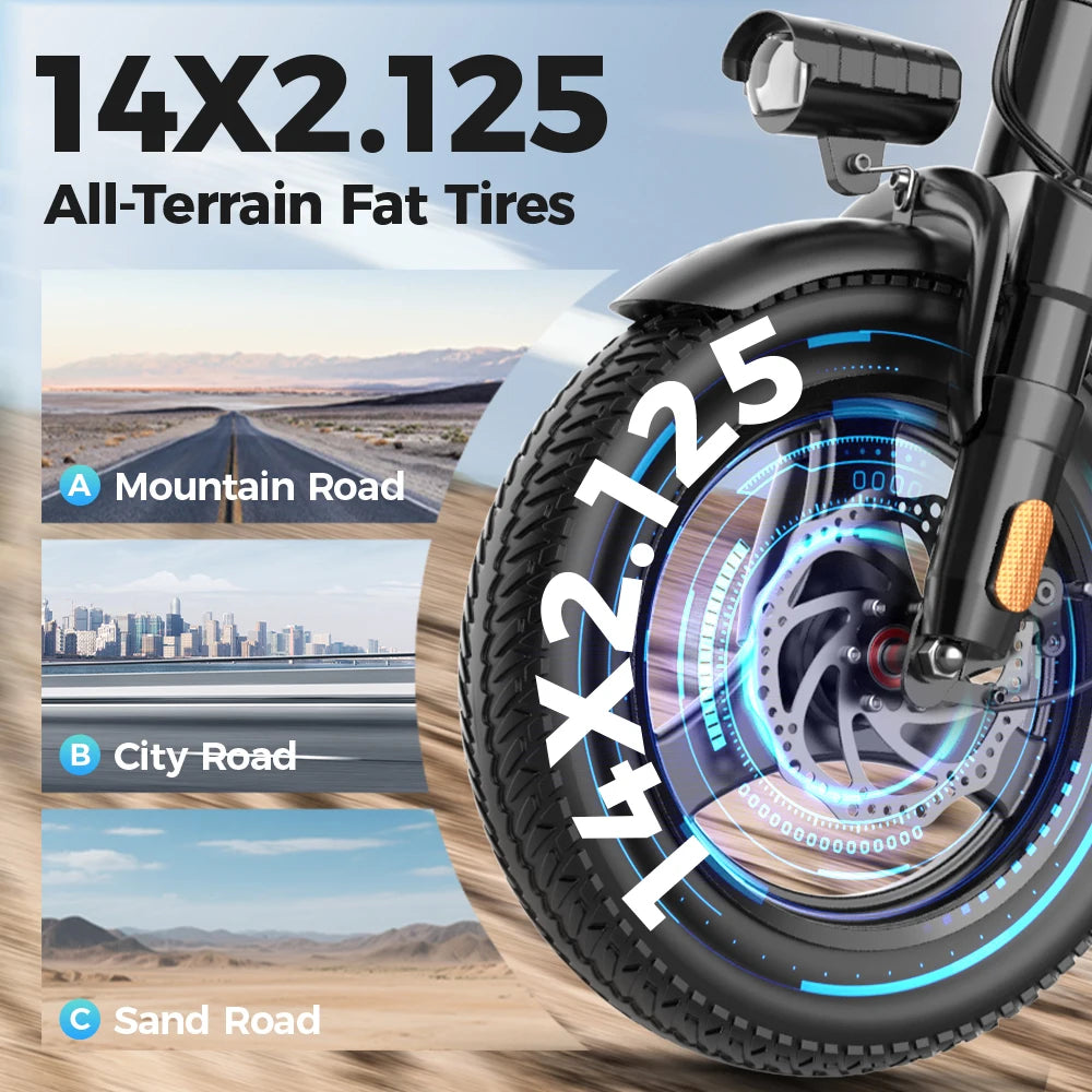 14″ Foldable Electric Bike