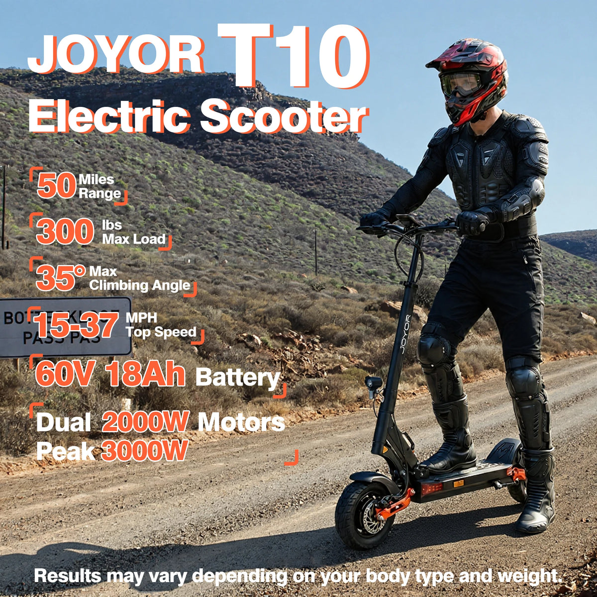 JOYOR T10 Off-Road Scooter