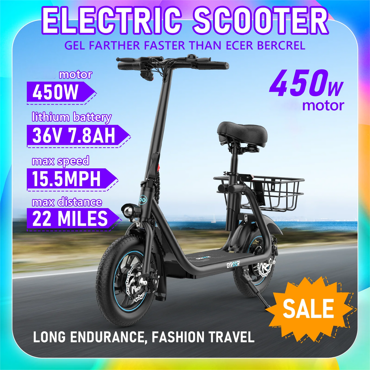 Gyroor Seated Electric Scooter