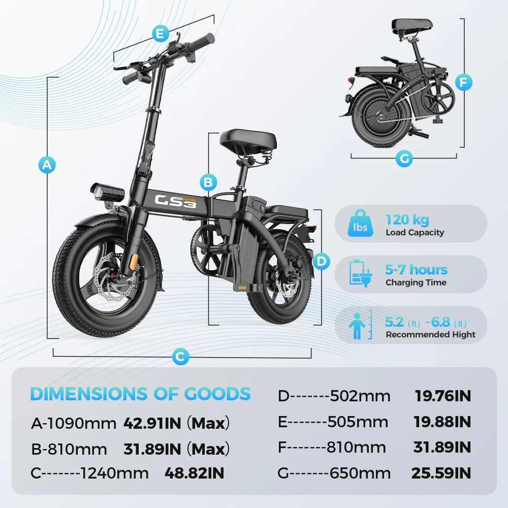 14″ Foldable Electric Bike